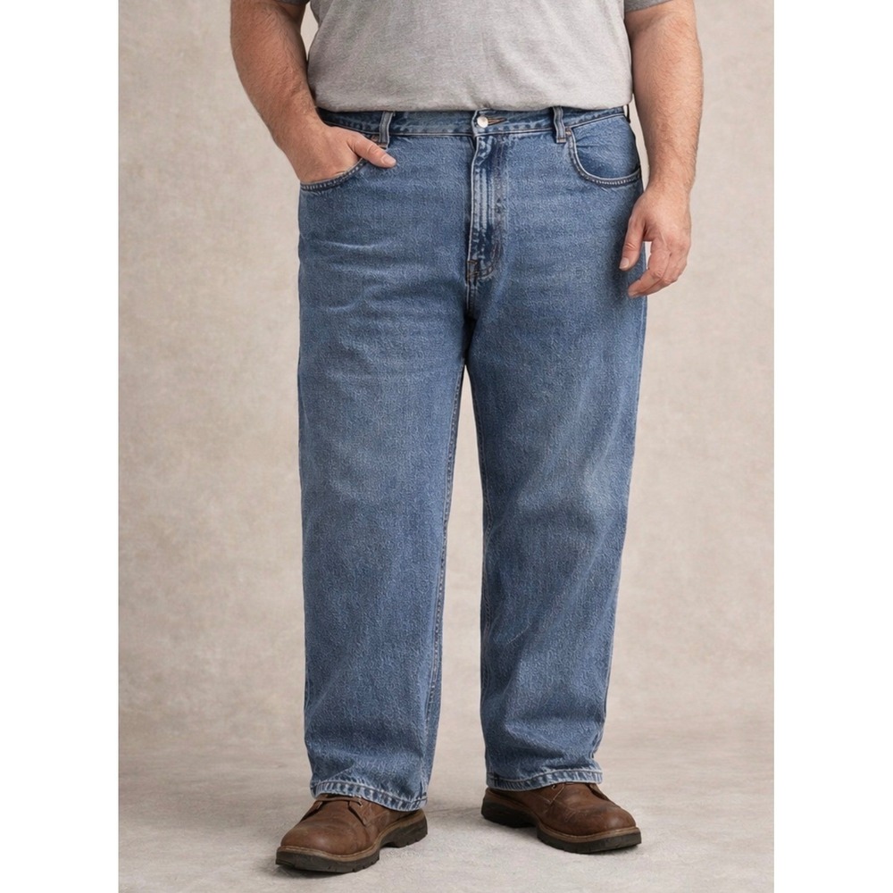 Vintage 90s Eddie Bauer Authentic‎ Denim Mens Blue Straight Leg Jeans W40 L32
